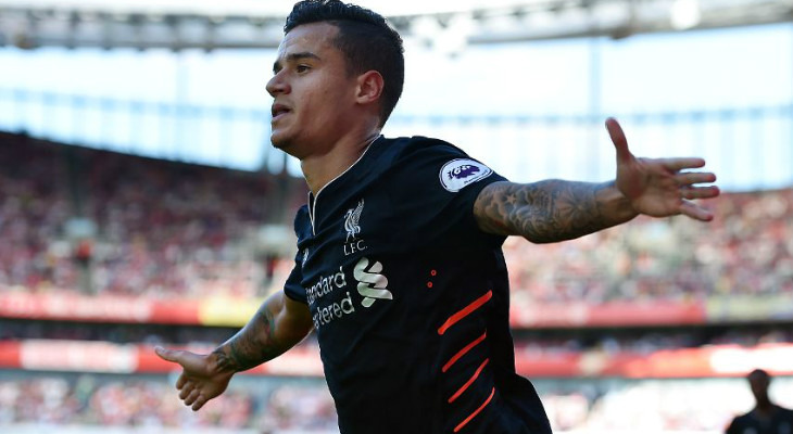  Liverpool, de Philippe Coutinho, fez o jogo com o maior número de gols na Premier League!