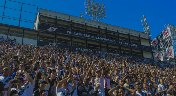  Vasco ganha posições no ranking da taxa de ocupação de estádios e supera os 60% no Brasileirão!