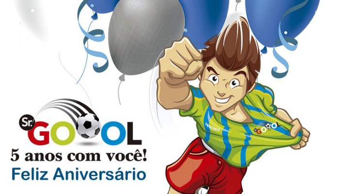  Sr. Goool completa mais um ano ao lado de vocês, torcedores internautas, e espera festejar muito mais!
