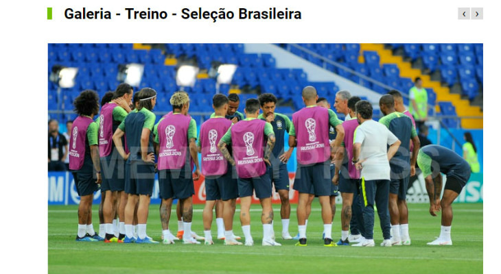  Galeria de imagens da Copa do Mundo ganhou espaço especial na home do hotsite do Sr. Goool!