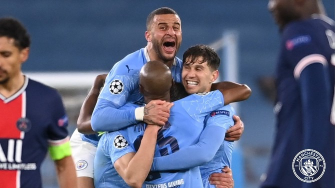  Manchester City eliminou o PSG e se garantiu em sua 1ª final de UEFA Champions League!
