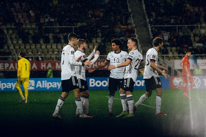  Alemanha goleou a Macedônia e carimbou o passaporte para a Copa do Mundo de 2022!