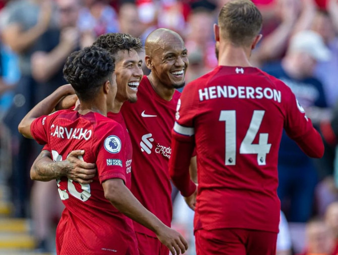  Roberto Firmino foi destaque na goleada do Liverpool