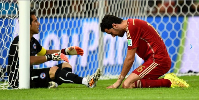  Espanha jamais venceu nove seleções em Copas do Mundo, sendo quatro campeões!