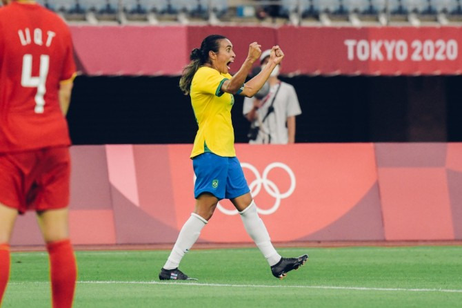  Marta é o grande nome do futebol feminino no país!