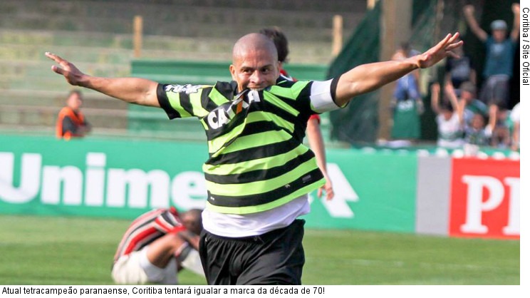  Atual tetracampeão paranaense, Coritiba tentará igualar a marca da década de 70!