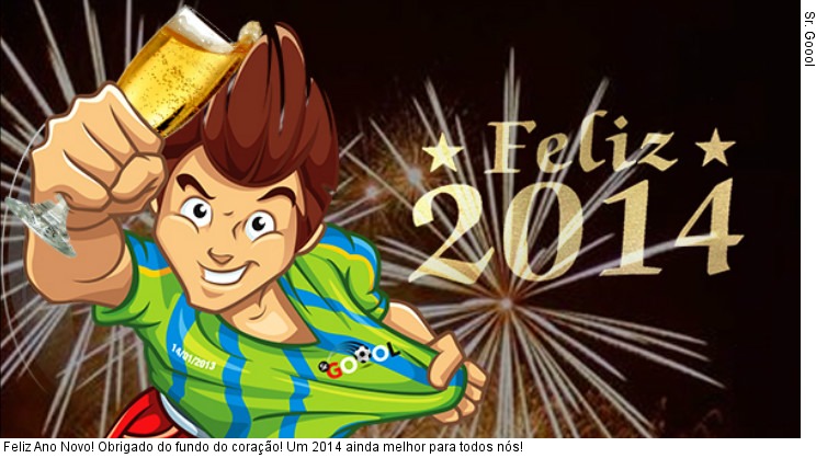  Feliz Ano Novo! Obrigado do fundo do coração! Um 2014 ainda melhor para todos nós!