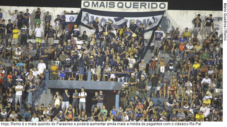  Hoje, Remo é o mais querido do Paraense e poderá aumentar ainda mais a média de pagantes com o clássico Re-Pa!