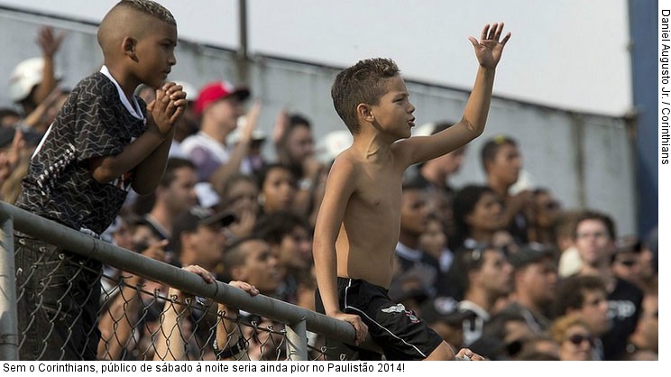  Sem o Corinthians, público de sábado à noite seria ainda pior no Paulistão 2014!