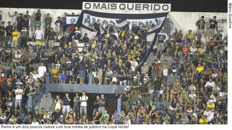  Remo é um dos poucos clubes com boa média de público na Copa Verde!