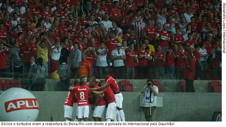  Sócios e sortudos viram a reabertura do Beira-Rio com direito a goleada do Internacional pelo Gauchão!
