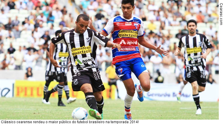  Clássico cearense rendeu o maior público do futebol brasileiro na temporada 2014!