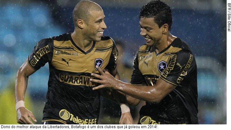  Dono do melhor ataque da Libertadores, Botafogo é um dos clubes que já goleou em 2014!