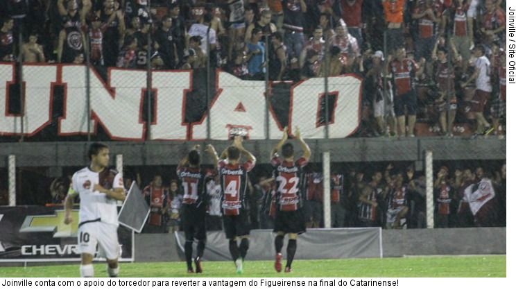  Joinville conta com o apoio do torcedor para reverter a vantagem do Figueirense na final do Catarinense!