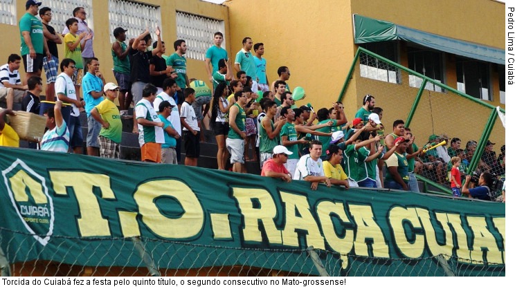  Torcida do Cuiabá fez a festa pelo quinto título, o segundo consecutivo no Mato-grossense!