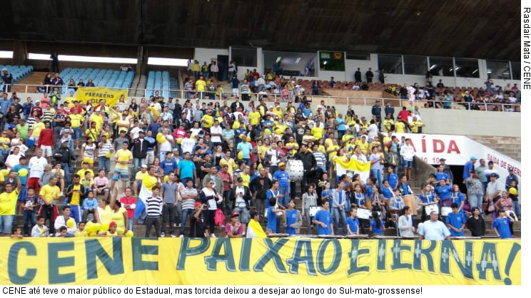 CENE até teve o maior público do Estadual, mas torcida deixou a desejar ao longo do Sul-mato-grossense!