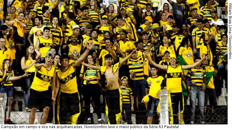  Campeão em campo e vice nas arquibancadas, Novorizontino teve o maior público da Série A3 Paulista!