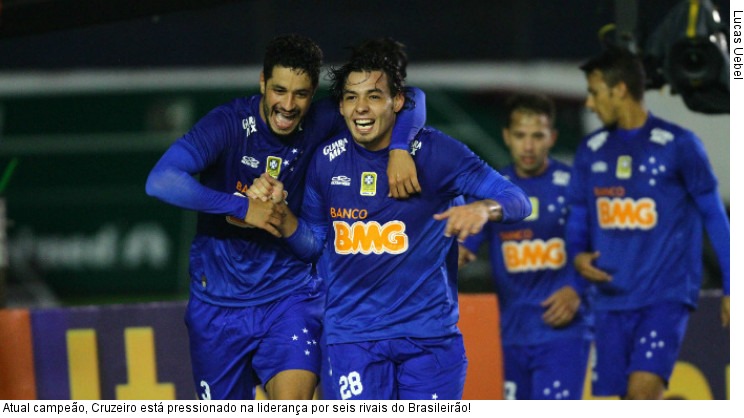  Atual campeão, Cruzeiro está pressionado na liderança por seis rivais do Brasileirão!