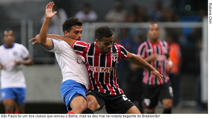  São Paulo foi um dos clubes que venceu o Bahia, mas se deu mal na rodada seguinte do Brasileirão!