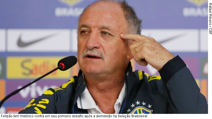  Felipão tem histórico contra em seu primeiro desafio após a demissão na Seleção Brasileira!