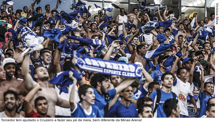  Torcedor tem ajudado o Cruzeiro a fazer seu pé de meia, bem diferente da Minas Arena!