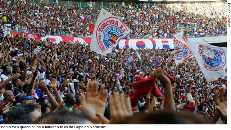  Bahia foi o quarto clube a faturar o título da Copa do Nordeste!
