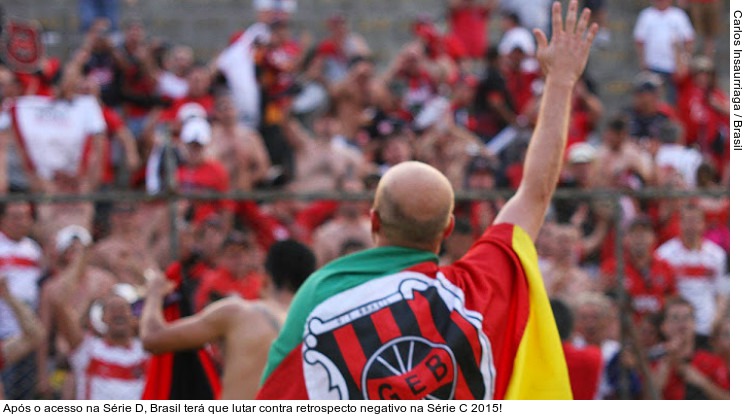 Após o acesso na Série D, Brasil terá que lutar contra retrospecto negativo na Série C 2015!