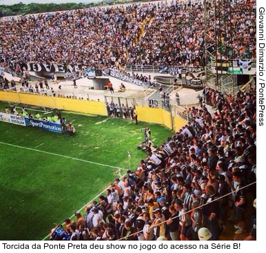  Torcida da Ponte Preta deu show no jogo do acesso na Série B!