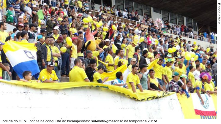 Torcida do CENE confia na conquista do bicampeonato sul-mato-grossense na temporada 2015!
