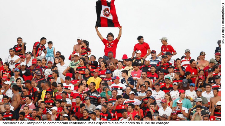  Torcedores do Campinense comemoram centenário, mas esperam dias melhores do clube do coração!