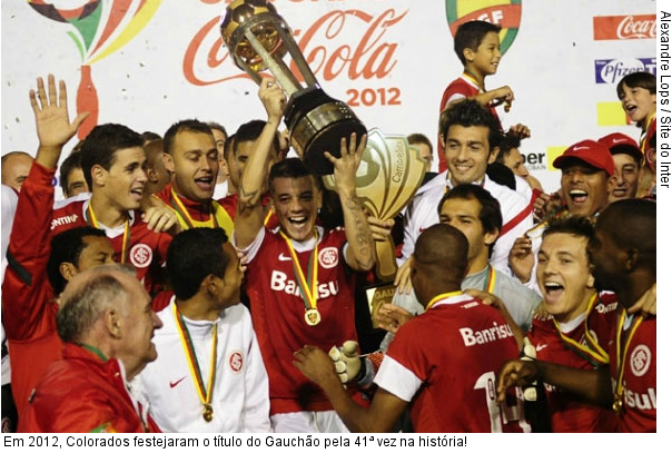 FESTA! Em 2012, Colorados festejaram o título do Gauchão pela 41ª vez na história!