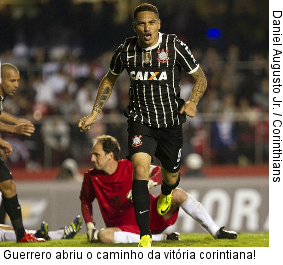  Guerrero abriu o caminho da vitória corintiana!