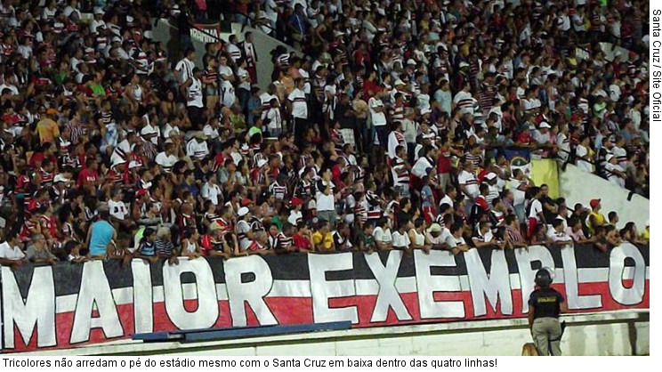  Tricolores não arredam o pé do estádio mesmo com o Santa Cruz em baixa dentro das quatro linhas!