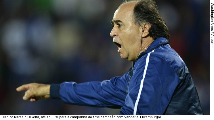  Técnico Marcelo Oliveira, até aqui, supera a campanha do time campeão com Vanderlei Luxemburgo!